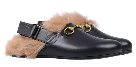 fur sandals gucci|Gucci princetown mules on sale.